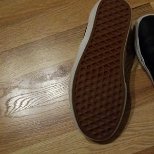 Vans Shoes - Vans leather slip-ons Vans Shoes - Vans leather slip-ons